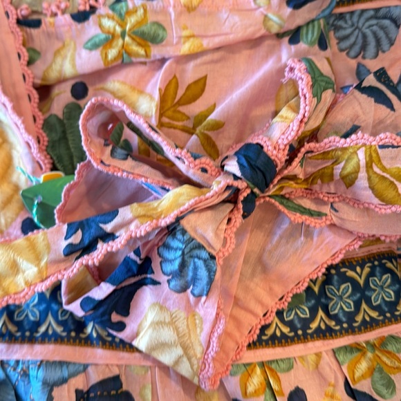 FARM RIO SEASHELL TAPESTRY MIDI DRESS - Picture 6 of 7